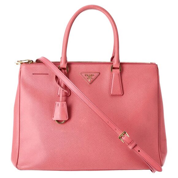 Prada Saffiano Leather Double Zip Galleria Tote Bag - Picture 1 of 6
